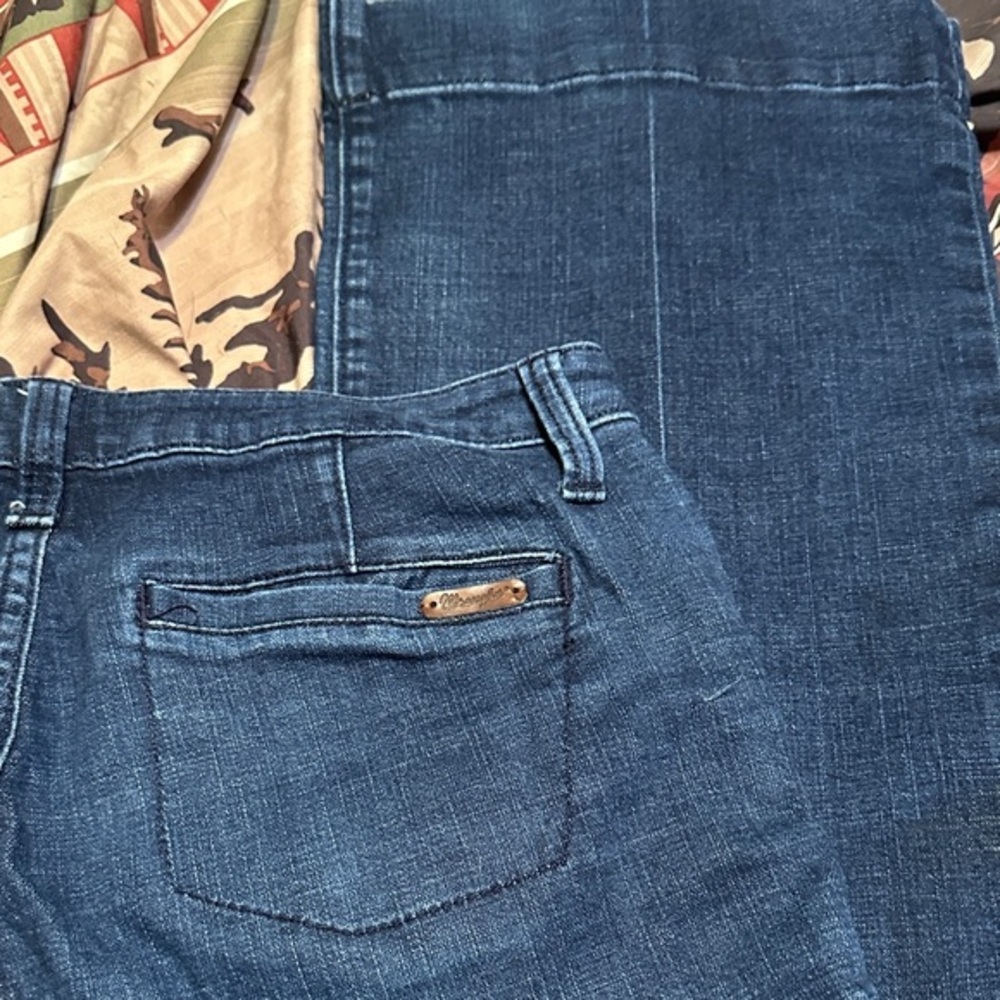 155.  Wrangler trouser Dark Blue Wide Leg Jeans
